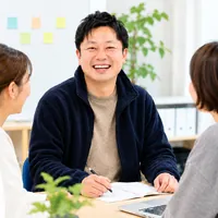 面談をする児童発達支援管理責任者の仕事の様子